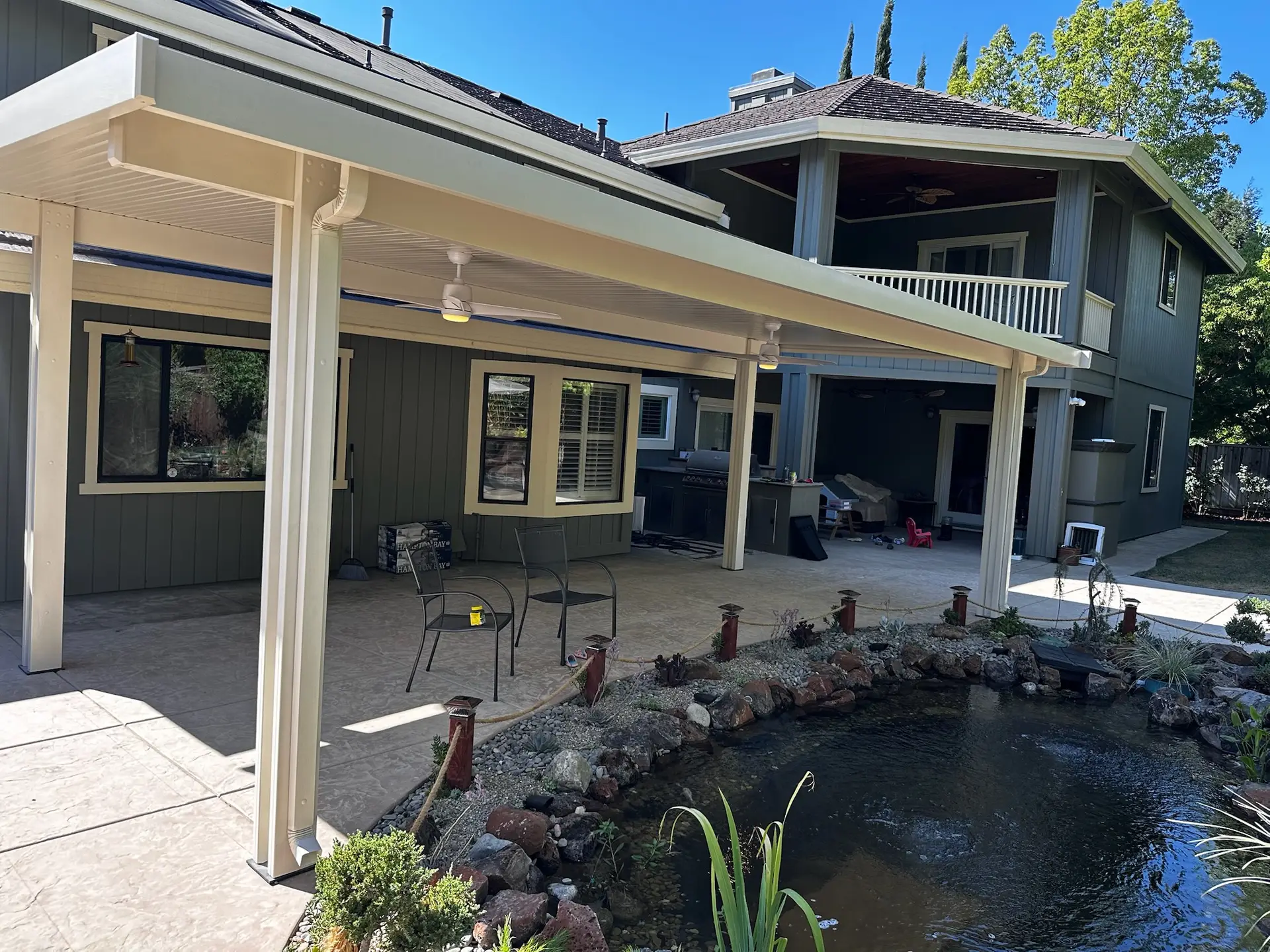 Solid Aluminum Roof Patio Covers